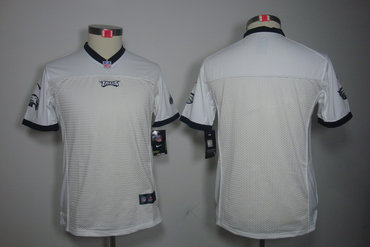 Youth NEW Philadelphia Eagles Blank White Jerseys