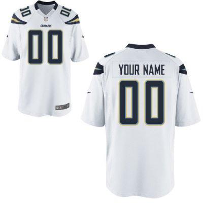 Youth NEW San Diego Chargers Customized Game White Jerseys