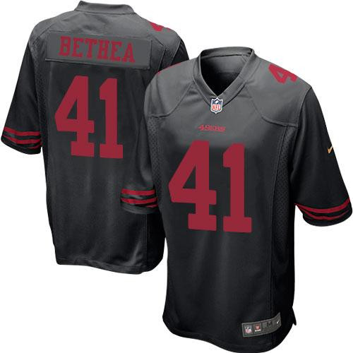 Youth NEW San Francisco 49ers #41 Antoine Bethea Black Alternate Stitched NFL Elite Jersey