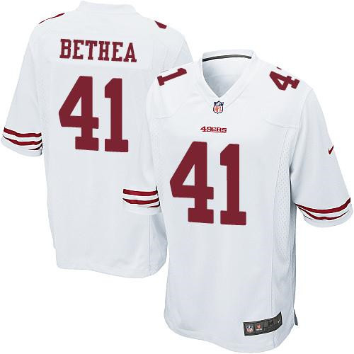 Youth NEW San Francisco 49ers #41 Antoine Bethea White Stitched NFL Elite Jersey