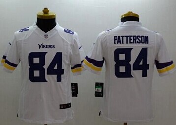 Youth NEW Vikings #84 Cordarrelle Patterson White NFL Limited Jersey
