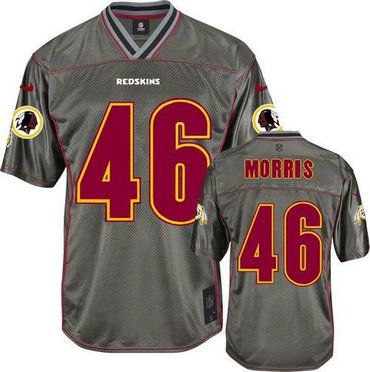 Youth NEW Washington Redskins #46 Alfred Morris Grey Vapor Elite Jerseys