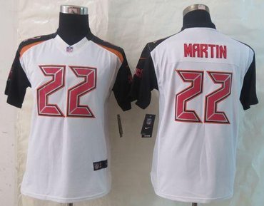 Youth NFL Tampa Bay Buccaneers #22 Doug Martin White NFL New Jersey