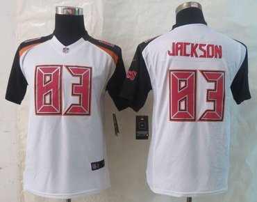 Youth NFL Tampa Bay Buccaneers #83 Vincent Jackson White NFL New Jersey