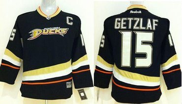 Youth NHL Anaheim Ducks #15 Ryan Getzlaf Black Jersey Youth NHL Anaheim Ducks #15 Ryan Getzlaf Black Jersey