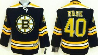 Youth NHL Bruins #40 Tuukka Rask Black Stitched Jersey