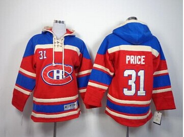 Youth NHL Canadiens #31 Carey Price Red Sawyer Hooded Sweatshirt Jersey Youth NHL Canadiens #31 Carey Price Red Sawyer Hooded Sweatshirt Jersey