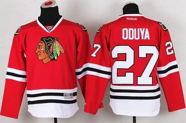 Youth NHL Chicago Blackhawks #27 Johnny Oduya Red Jersey