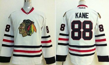 Youth NHL Chicago Blackhawks #88 Patrick Kane White Jersey Youth NHL Chicago Blackhawks #88 Patrick Kane White Jersey