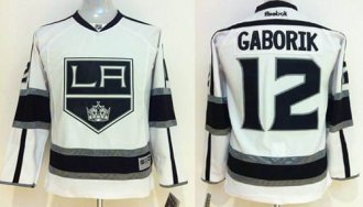 Youth NHL Kings #12 Marian Gaborik White Road Stitched Jersey Youth NHL Kings #12 Marian Gaborik White Road Stitched Jersey