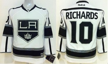Youth NHL Los Angeles Kings #10 Mike Richards White Road Jersey Youth NHL Los Angeles Kings #10 Mike Richards White Road Jersey