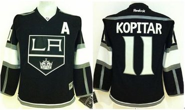 Youth NHL Los Angeles Kings #11 Anze Kopitar Black Home Jersey Youth NHL Los Angeles Kings #11 Anze Kopitar Black Home Jersey