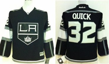 Youth NHL Los Angeles Kings #32 Jonathan Quick Black Home Jersey Youth NHL Los Angeles Kings #32 Jonathan Quick Black Home Jersey