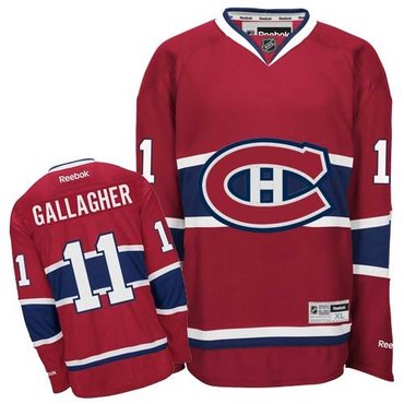 Youth NHL Montreal Canadiens #11 Brendan Gallagher Red Jerseys