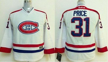 Youth NHL Montreal Canadiens #31 Carey Price White NHL Jersey Youth NHL Montreal Canadiens #31 Carey Price White NHL Jersey