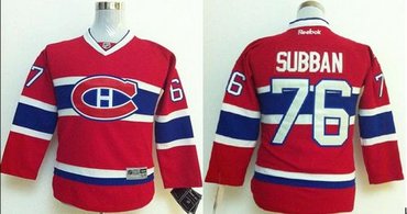 Youth NHL Montreal Canadiens #76 PK Subban Red Jersey Youth NHL Montreal Canadiens #76 PK Subban Red Jersey
