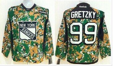 Youth NHL New York Rangers #99 Wayne Gretzky Camo Veterans Day Practice NHL Jersey Youth NHL New York Rangers #99 Wayne Gretzky Camo Veterans Day Practice NHL Jersey