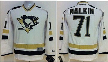 Youth NHL Pittsburgh Penguins #71 Evgeni Malkin White 2014 Stadium Series NHL Jersey
