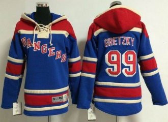 Youth NHL Rangers #99 Wayne Gretzky Blue Sawyer Hooded Sweatshirt Stitched Jersey Youth NHL Rangers #99 Wayne Gretzky Blue Sawyer Hooded Sweatshirt Stitched Jersey