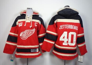 Youth NHL Red Wings #40 Henrik Zetterberg Red Sawyer Hooded Sweatshirt Jersey Youth NHL Red Wings #40 Henrik Zetterberg Red Sawyer Hooded Sweatshirt Jersey