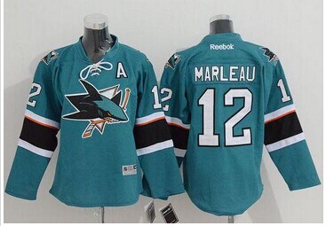 Youth NHL Sharks #12 Patrick Marleau Green Stitched Jersey Youth NHL Sharks #12 Patrick Marleau Green Stitched Jersey