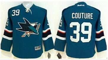 Youth NHL Sharks #39 Logan Couture Green Stitched Jersey Youth NHL Sharks #39 Logan Couture Green Stitched Jersey