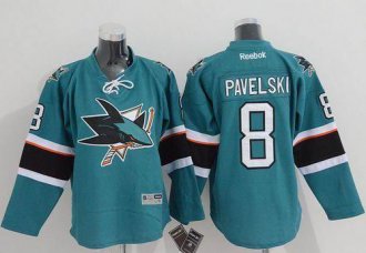 Youth NHL Sharks #8 Joe Pavelski Green Stitched Jersey Youth NHL Sharks #8 Joe Pavelski Green Stitched Jersey