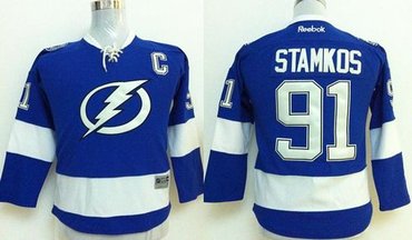 Youth NHL Tampa Bay Lightning #91 Steven Stamkos Royal Blue Jersey Youth NHL Tampa Bay Lightning #91 Steven Stamkos Royal Blue Jersey