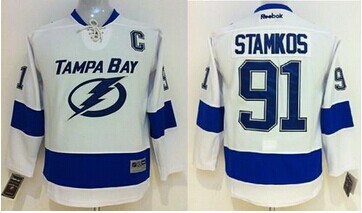 Youth NHL Tampa Bay Lightning #91 Steven Stamkos White Jersey Youth NHL Tampa Bay Lightning #91 Steven Stamkos White Jersey