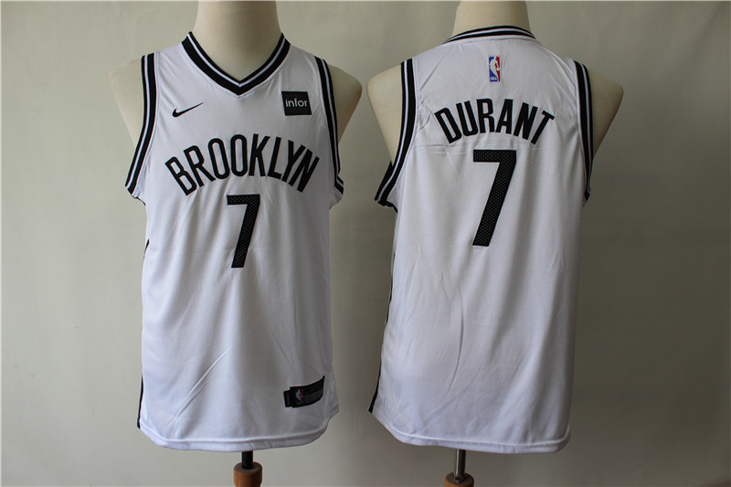 Youth Nets 7 Kevin Durant White Youth Nike Swingman Jersey Youth Nets 7 Kevin Durant White Youth Nike Swingman Jersey