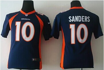 Youth New Broncos #10 Emmanuel Sanders Blue Alternate NFL New Elite Jersey