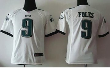 Youth New Eagles #9 Nick Foles White NFL Elite Jersey