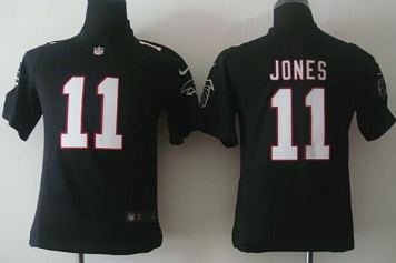 Youth New Falcons #11 Julio Jones Black Alternate NFL Elite Jersey
