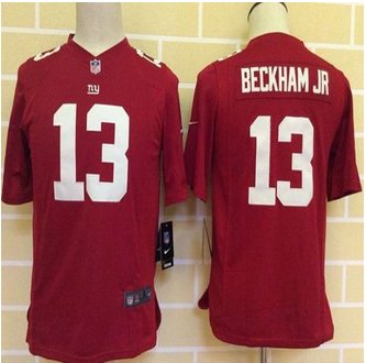 Youth New Giants #13 Odell Beckham Jr Red Alternate Stitched NFL Elite jersey