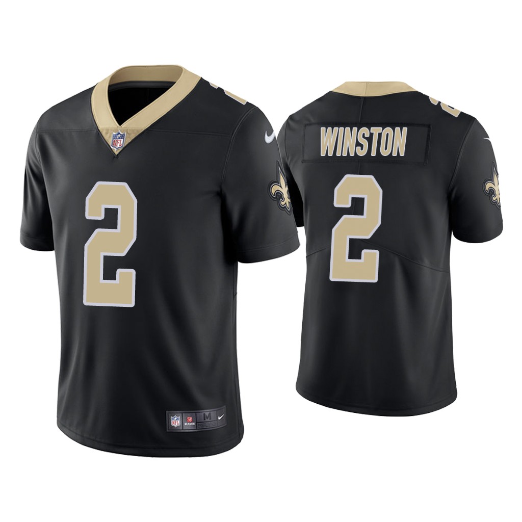 Youth New Orleans Saints #2 Jameis Winston Black Vapor Untouchable Limited Stitched Jersey Youth New Orleans Saints #2 Jameis Winston Black Vapor Untouchable Limited Stitched Jersey