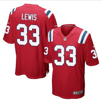 Youth New Patriots #33 Dion Lewis Red Alternate Stitched NFL Elite Jersey