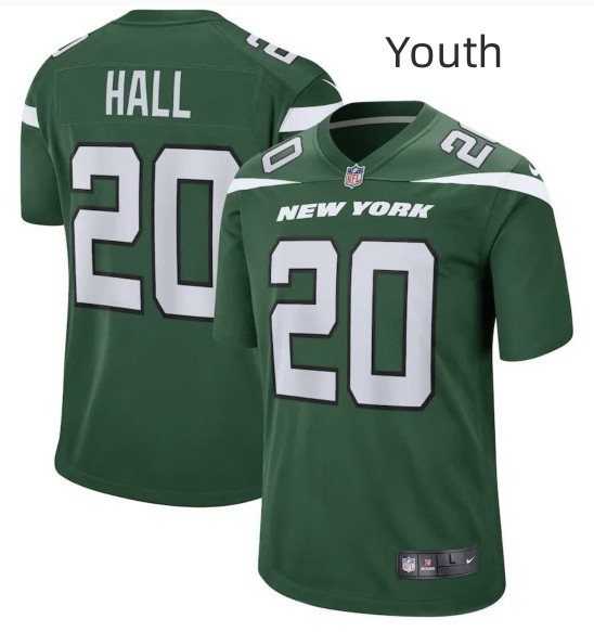 Youth New York Jets #20 Hall Vapor limited Jersey