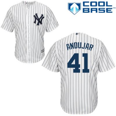 Youth New York Yankees #41 Miguel Andujar White Baseball Jersey Youth New York Yankees #41 Miguel Andujar White Baseball Jersey