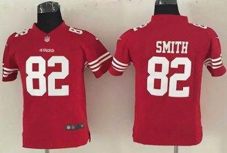 Youth Nike 49ers #82 Torrey Smith Red Team Color Stitched NFL Elite Jersey
