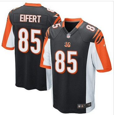 Youth Nike Bengals #85 Tyler Eifert Black Team Color Stitched NFL Elite Jersey
