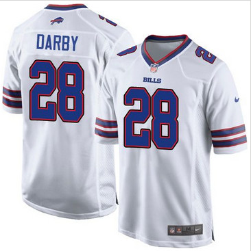 Youth Nike Bills #28 Ronald Darby White Stitched NFL Elite Jersey