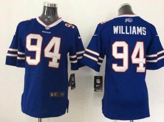 Youth Nike Bills #94 Mario Williams Royal Blue Team Color NFL Elite Jersey