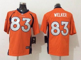 Youth Nike Broncos #83 Wes Welker Orange Team Color NFL New Elite Jersey