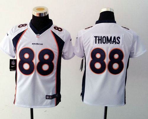 Youth Nike Broncos #88 Demaryius Thomas White Stitched NFL Elite Jersey