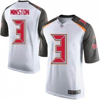 Youth Nike Buccaneers #3 Jameis Winston White Stitched NFL New Elite Jersey