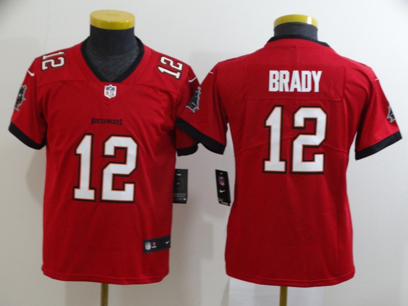Youth Nike Buccaneers 12 Tom Brady Red Youth New 2020 Vapor Untouchable Limited Jersey Youth Nike Buccaneers 12 Tom Brady Red Youth New 2020 Vapor Untouchable Limited Jersey