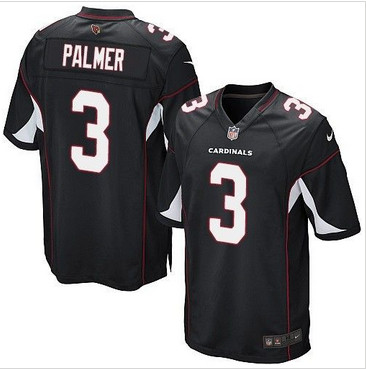 Youth Nike Cardinals #3 Carson Palmer Black Alternate Stitched NFL Elite Jersey
