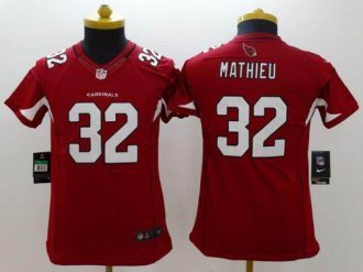 Youth Nike Cardinals #32 Tyrann Mathieu Red Team Color NFL Limited Jersey