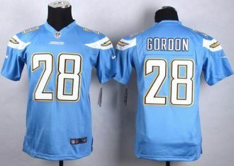 Youth Nike Chargers #28 Melvin Gordon Electric Blue Alternate Stitched NFL New Elite jersey