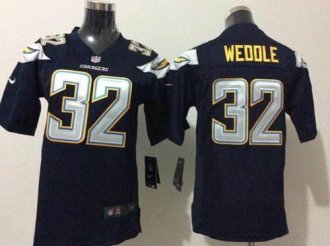 Youth Nike Chargers #32 Eric Weddle Navy Blue Team Color NFL New Elite Jersey